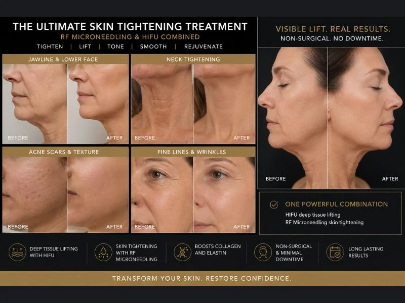 Results of combined treatment for the ultimate skin tightening treatment Norwich